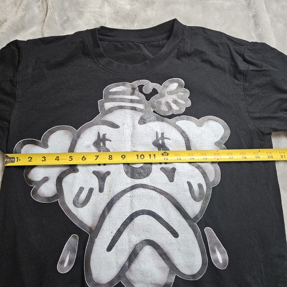 Men’s Graphic T-Shirt Black Money Cartoon Tee – Medium/Large - Picture 8 of 9